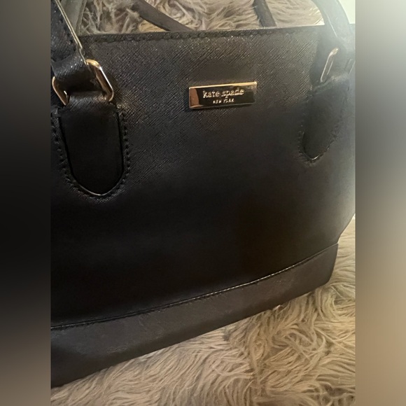 Kate Spade New York Laurel Way Hadlee Black Saffiano Leather Tote/Crossbody - Picture 2 of 4